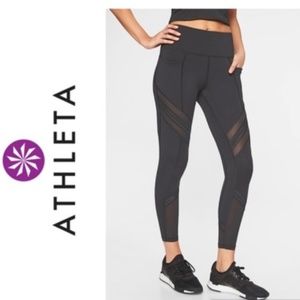 Athleta All In Mesh 7/8 Tight Leggings Medium Tall